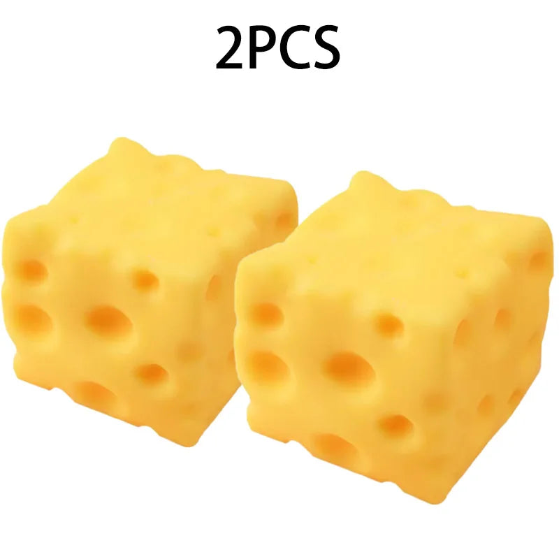 No-Rebound Cheese Block Squishy - Extra Large Moldable Stress Toy