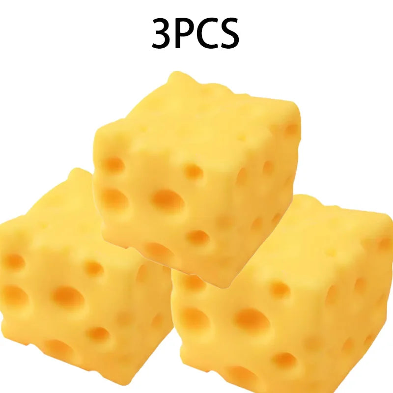 No-Rebound Cheese Block Squishy - Extra Large Moldable Stress Toy