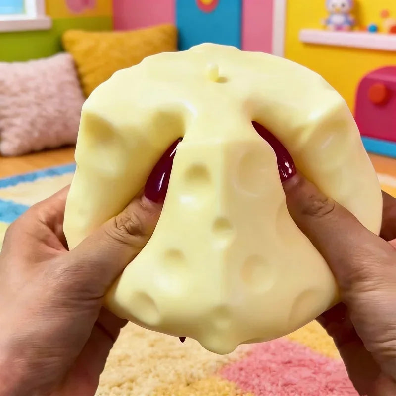 No-Rebound Cheese Block Squishy - Extra Large Moldable Stress Toy