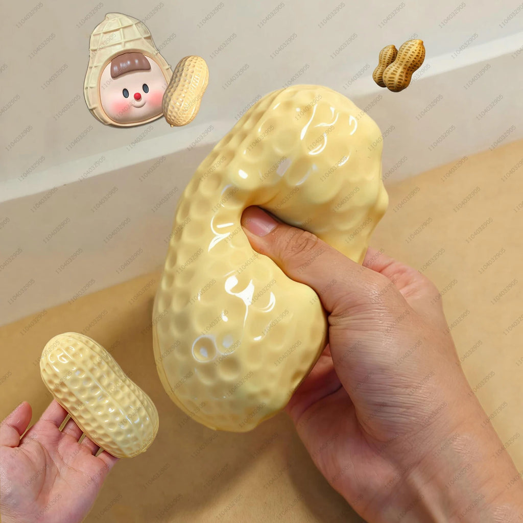 No-Rebound Vaseline Peanut Squishy - Moldable ASMR Stress Ball